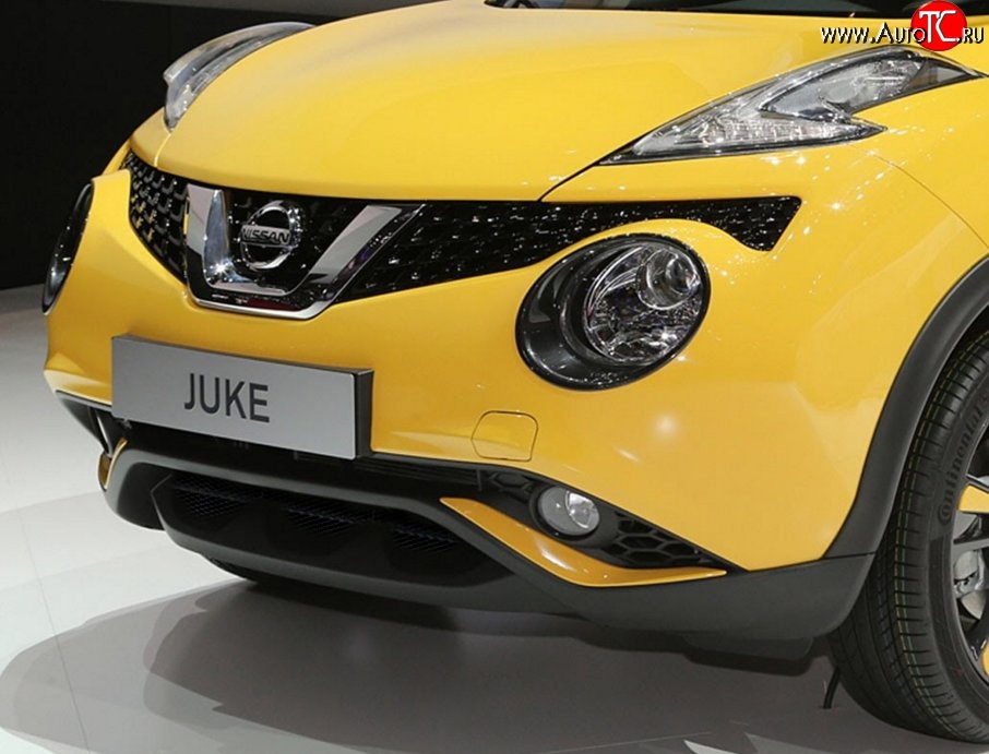 2 294 р. Сетка на бампер (рестайлинг) Novline Nissan Juke 1 YF15 дорестайлинг (2010-2014)  с доставкой в г. Тамбов