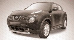 9 999 р. Защита переднего бампера из короткой трубы диаметром 76 мм Slitkoff Nissan Juke 1 YF15 дорестайлинг (2010-2014) (2WD)  с доставкой в г. Тамбов. Увеличить фотографию 1