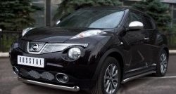 14 999 р. Одинарная защита переднего бампера SLITKOFF диаметром 76 мм (4x4) Nissan Juke 1 YF15 дорестайлинг (2010-2014)  с доставкой в г. Тамбов. Увеличить фотографию 4