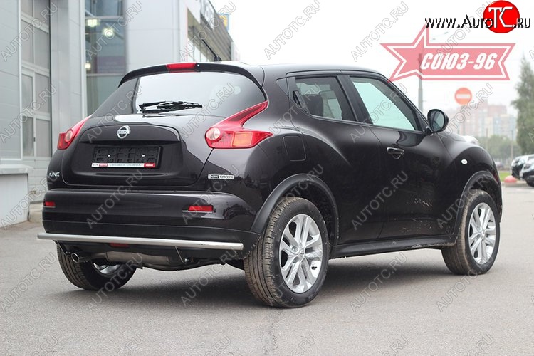 13 364 р. Защита заднего бампера 4x4 Souz-96 Premium (d42) Nissan Juke 1 YF15 дорестайлинг (2010-2014)  с доставкой в г. Тамбов