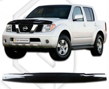 Дефлектор капота CA-Plastiс Nissan Navara 2 D40 дорестайлинг (2004-2010)