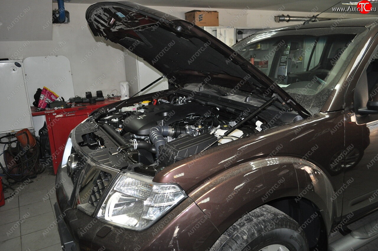 2 199 р. Упоры капота Russtal Nissan Pathfinder R51 рестайлинг (2009-2014)  с доставкой в г. Тамбов