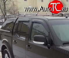 1 249 р. Комплект дефлекторов окон (Frontier) SkyLine Nissan Navara 2 D40 дорестайлинг (2004-2010)  с доставкой в г. Тамбов