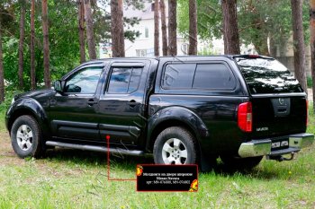 1 499 р. Молдинг двери RA (широкий, задний левый)  Nissan Navara  2 D40 (2004-2010) дорестайлинг (Поверхность глянец (под покраску), Неокрашенный)  с доставкой в г. Тамбов. Увеличить фотографию 1