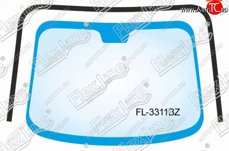 1 799 р. Молдинг лобового стекла FlexLine Nissan Note 1 E11 рестайлинг (2008-2013)  с доставкой в г. Тамбов