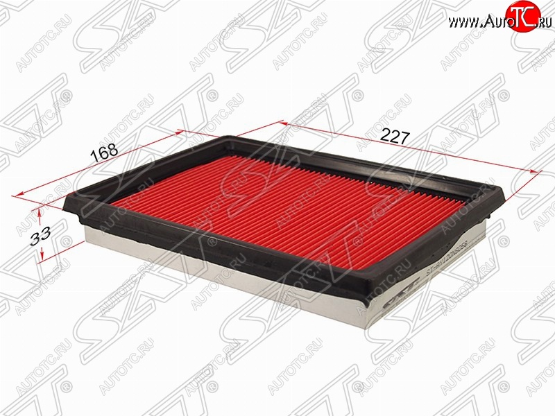 259 р. Фильтр воздушный двигателя SAT (227х168х33 mm)  Nissan Note  2 (2012-2020) E12 дорестайлинг, E12 рестайлинг  с доставкой в г. Тамбов