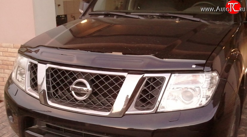 3 689 р. Дефлектор капота NovLine  Nissan Pathfinder  R51 (2009-2014) рестайлинг  с доставкой в г. Тамбов