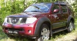 7 749 р. Молдинги дверей RA (широкие, комплект)  Nissan Pathfinder  R51 (2004-2014) дорестайлинг, рестайлинг (Поверхность глянец (под окраску), Неокрашенные)  с доставкой в г. Тамбов. Увеличить фотографию 2