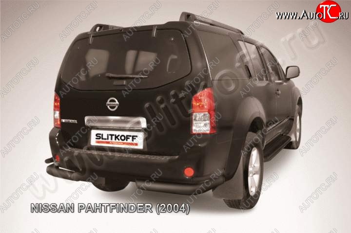 8 699 р. Уголки d76+d42 двойные  Nissan Pathfinder  R51 (2004-2007) дорестайлинг (Цвет: серебристый)  с доставкой в г. Тамбов