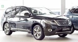 1 149 р. Зимняя заглушка решетки переднего бампера РА Nissan Pathfinder R52 дорестайлинг (2012-2017)  с доставкой в г. Тамбов. Увеличить фотографию 2