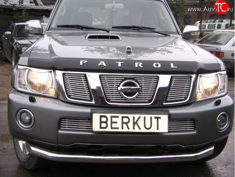 6 299 р. Декоративная вставка решетки радиатора Berkut Nissan Patrol 5 Y61 2-ой рестайлинг (2004-2010)  с доставкой в г. Тамбов