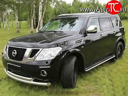 34 149 р. Накладки на колёсные арки Safary Nissan Patrol 6 Y62 дорестайлинг (2010-2014) (Неокрашенные)  с доставкой в г. Тамбов