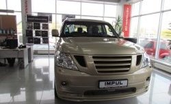 64 549 р. Накладка на передний бампер Impul Nissan Patrol 6 Y62 дорестайлинг (2010-2014) (Неокрашенная)  с доставкой в г. Тамбов. Увеличить фотографию 12