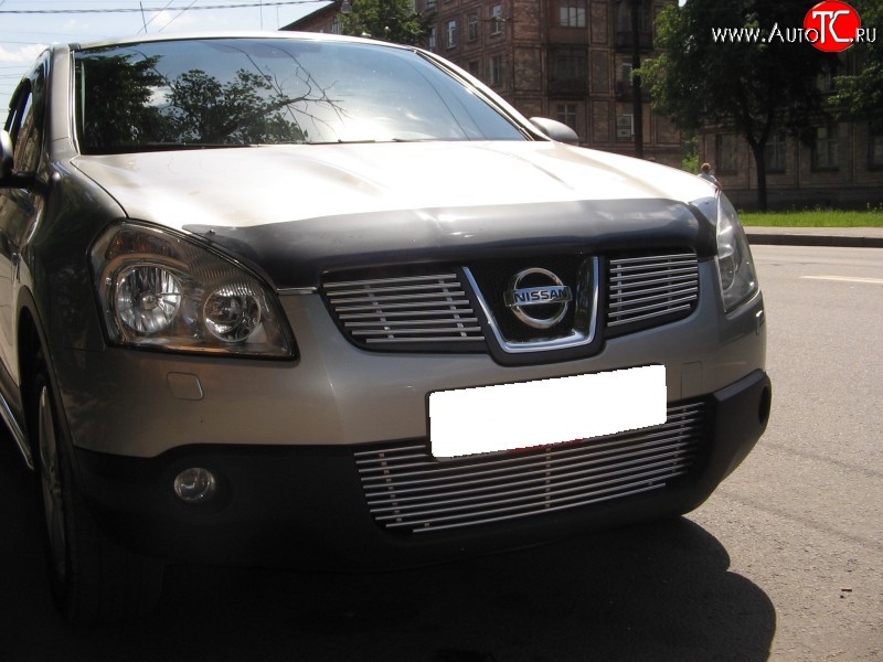 4 799 р. Декоративная вставка воздухозаборника Berkut Nissan Qashqai 1 дорестайлинг (2007-2010)  с доставкой в г. Тамбов