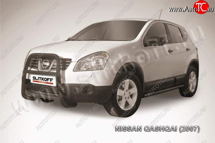 15 949 р. Кенгурятник d57 высокий Nissan Qashqai 1 дорестайлинг (2007-2010) (Цвет: серебристый)  с доставкой в г. Тамбов