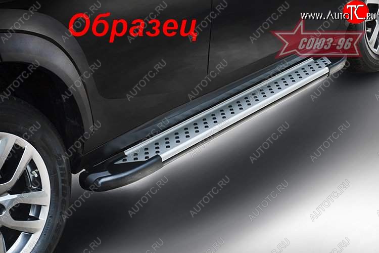 8 819 р. Пороги из алюминиевого профиля Souz-96 Nissan Qashqai 1 дорестайлинг (2007-2010)  с доставкой в г. Тамбов