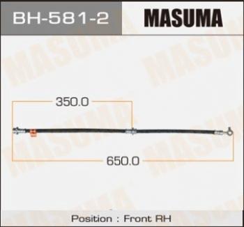 1 359 р. Правый передний тормозной шланг MASUMA Nissan Qashqai 1 дорестайлинг (2007-2010)  с доставкой в г. Тамбов. Увеличить фотографию 1