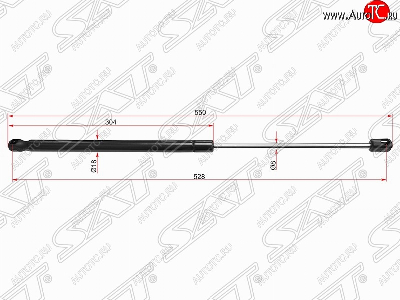 689 р. Газовый упор крышки багажника SAT  Nissan Qashqai  2 (2017-2022) J11 рестайлинг  с доставкой в г. Тамбов