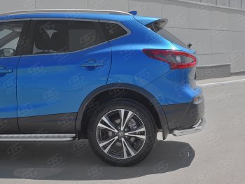 11 449 р. Защита заднего бампера (Ø63 мм, нержавейка) Russtal Nissan Qashqai 2 J11 рестайлинг (2017-2022)  с доставкой в г. Тамбов. Увеличить фотографию 3