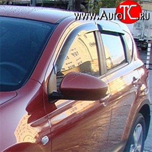 2 759 р. Дефлекторы окон (ветровики) Novline 4 шт Nissan Qashqai +2 1 J10 дорестайлинг (2008-2010)  с доставкой в г. Тамбов