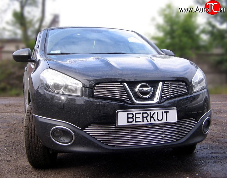 6 299 р. Декоративная вставка воздухозаборника Berkut Nissan Qashqai 1 J10 рестайлинг (2010-2013)  с доставкой в г. Тамбов