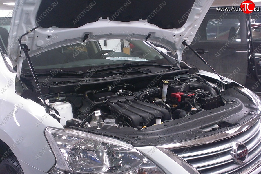 2 199 р. Газовые упоры капота Berkut Nissan Sentra 7 B17 (2014-2017)  с доставкой в г. Тамбов