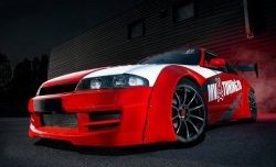 24 599 р. Передний бампер Rocket Banny Nissan Skyline R33 (1993-1998) (Неокрашенный)  с доставкой в г. Тамбов. Увеличить фотографию 1