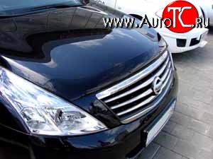 4 599 р. Дефлектор капота NovLine Nissan Teana 2 J32 дорестайлинг (2008-2011)  с доставкой в г. Тамбов