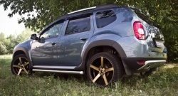 Накладки колесных арок RA (короткие, комплект) Renault Duster HS дорестайлинг (2010-2015)  (Поверхность шагрень)