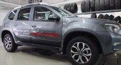 4 549 р. Накладки дверей RA (комплект) Nissan Terrano D10 дорестайлинг (2013-2016) (Поверхность шагрень)  с доставкой в г. Тамбов. Увеличить фотографию 3