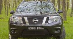 1 939 р. Защитная сетка решетки переднего бампера РА  Nissan Terrano  D10 (2013-2022) дорестайлинг, рестайлинг  с доставкой в г. Тамбов. Увеличить фотографию 3