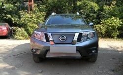 1 539 р. Нижняя сетка на бампер Russtal (хром) Nissan Terrano D10 рестайлинг (2016-2022)  с доставкой в г. Тамбов. Увеличить фотографию 4