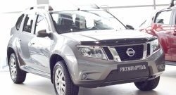 999 р. Зимняя заглушка решетки переднего бампера РА  Nissan Terrano  D10 (2013-2022) дорестайлинг, рестайлинг  с доставкой в г. Тамбов. Увеличить фотографию 2