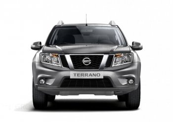 Защита переднего бампера (одинарная, Ø63 мм) Petroil Tuning Nissan Terrano D10 рестайлинг (2016-2022)