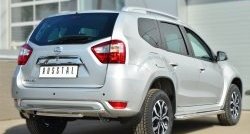 13 999 р. Защита заднего бампера (2 трубы Ø42 мм, нержавейка) SLITKOFF  Nissan Terrano  D10 (2013-2022) дорестайлинг, рестайлинг  с доставкой в г. Тамбов. Увеличить фотографию 4