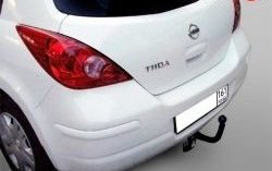 6 999 р. Фаркоп (хетчбек) Лидер Плюс Nissan Tiida 1 хэтчбек C11 рестайлинг (2010-2014) (Без электропакета)  с доставкой в г. Тамбов. Увеличить фотографию 2