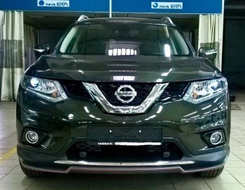 6 249 р. Накладка на передний бампер АвтоКрат  Nissan X-trail  3 T32 (2017-2022) рестайлинг (Неокрашенная)  с доставкой в г. Тамбов. Увеличить фотографию 2