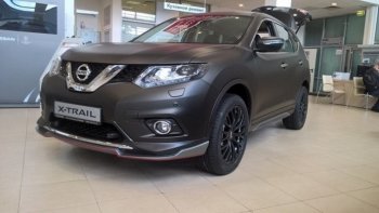 7 949 р. Пластиковые порожки АвтоКрат Nissan X-trail 3 T32 рестайлинг (2017-2022) (Неокрашенные)  с доставкой в г. Тамбов. Увеличить фотографию 2