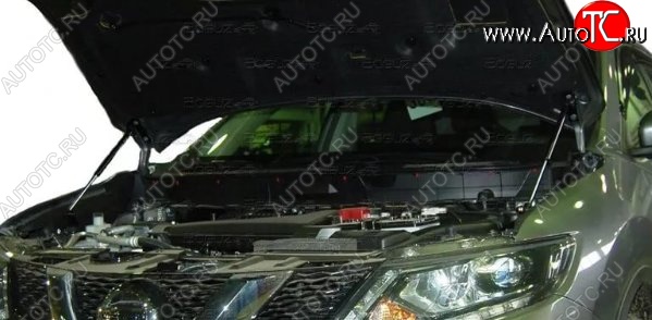 2 199 р. Газовые упоры капота Berkut Nissan X-trail 3 T32 рестайлинг (2017-2022)  с доставкой в г. Тамбов