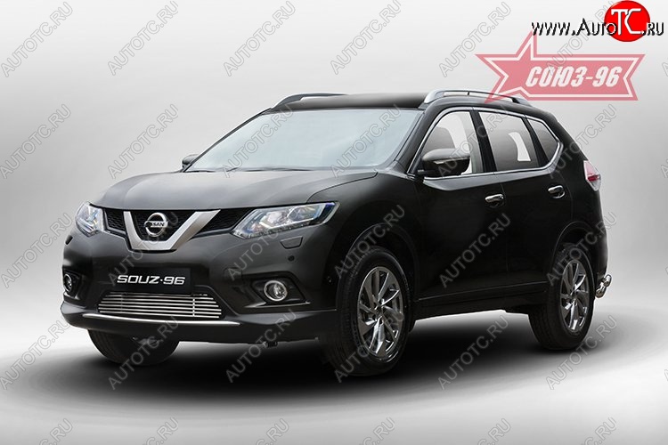 6 524 р. Декоративный элемент воздухозаборника Souz-96 (d10) Nissan X-trail 3 T32 рестайлинг (2017-2022)  с доставкой в г. Тамбов