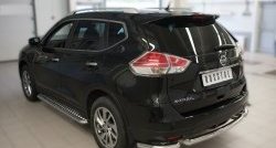 12 999 р. Одинарная защита заднего бампера из трёх труб диаметром 63 мм Russtal Nissan X-trail 3 T32 рестайлинг (2017-2022)  с доставкой в г. Тамбов. Увеличить фотографию 4