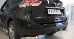 12 999 р. Защита заднего бампера (Ø63 мм уголки, нержавейка) Russtal Nissan X-trail 3 T32 рестайлинг (2017-2022)  с доставкой в г. Тамбов. Увеличить фотографию 2