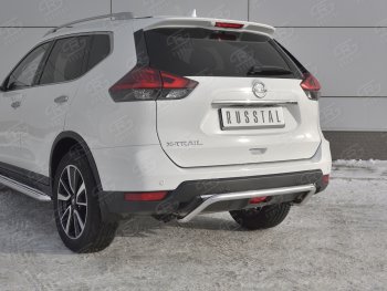 10 399 р. Защита заднего бампера (Ø42 мм волна, нержавейка) Russtal Nissan X-trail 3 T32 рестайлинг (2017-2022)  с доставкой в г. Тамбов. Увеличить фотографию 4