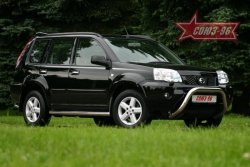 Защита переднего бампера Souz-96 (d76) Nissan X-trail 1 T30 дорестайлинг (2000-2003)