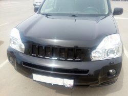 7 299 р. Решетка радиатора GENEFIELD Nissan X-trail 2 T31 дорестайлинг (2007-2011) (Неокрашенная)  с доставкой в г. Тамбов. Увеличить фотографию 2