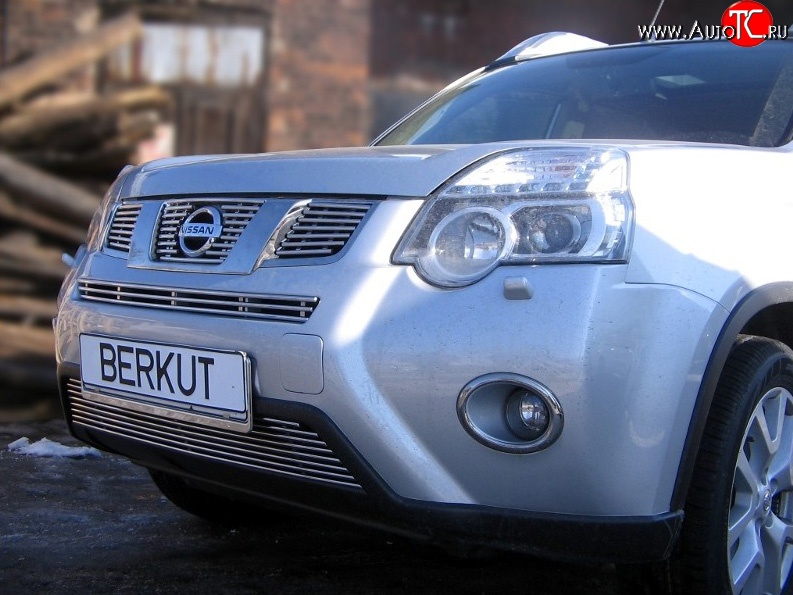 6 999 р. Декоративная вставка воздухозаборника Berkut Nissan X-trail 2 T31 рестайлинг (2010-2015)  с доставкой в г. Тамбов