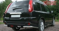 1 169 р. Задняя защита бампера уголки d60 Souz-96 Nissan X-trail 2 T31 рестайлинг (2010-2015)  с доставкой в г. Тамбов. Увеличить фотографию 1