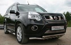 Декоративная вставка воздухозаборника Novline (d16 мм, верхняя) Nissan X-trail 2 T31 рестайлинг (2010-2015)