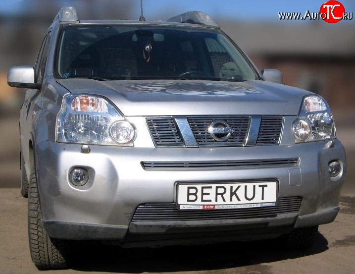 6 299 р. Декоративная вставка решетки радиатора T31 Berkut Nissan X-trail 2 T31 рестайлинг (2010-2015)  с доставкой в г. Тамбов