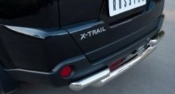 21 899 р. Защита заднего бампера (2 трубы Ø76, нержавейка) Russtal Nissan X-trail 2 T31 рестайлинг (2010-2015)  с доставкой в г. Тамбов. Увеличить фотографию 2